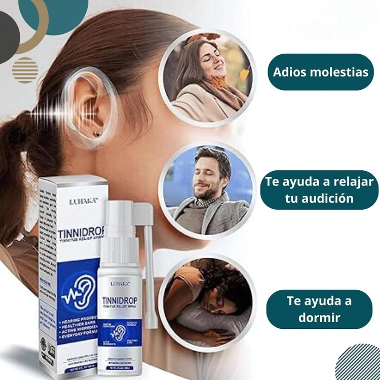Oferta 2 x 1 TinniCare Spray Alivio del Tinnitus para el Zumbido en los Oídos