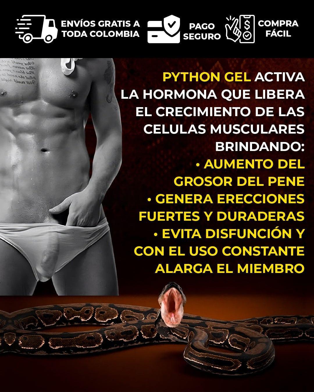 Python Max Gel Agrandamiento de NEPE XXX