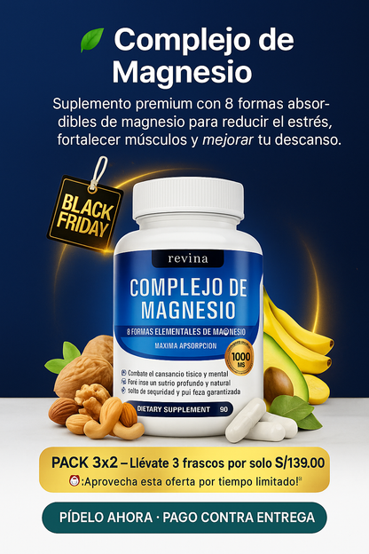 Súper Oferta 3x2 Magnesium Complex – Energía, Descanso y Salud Cardiovascular