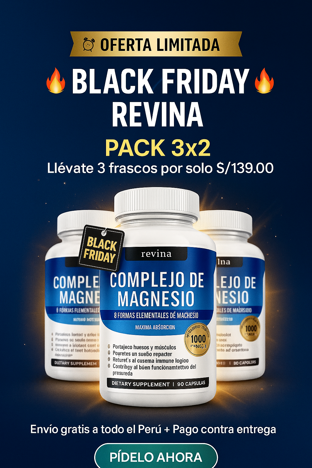 Súper Oferta 3x2 Magnesium Complex – Energía, Descanso y Salud Cardiovascular